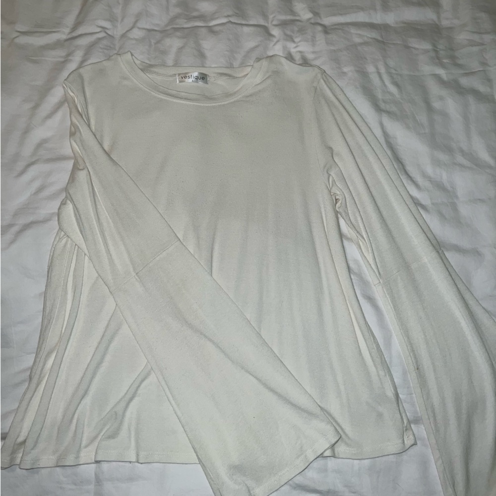 White Bell Sleeve top